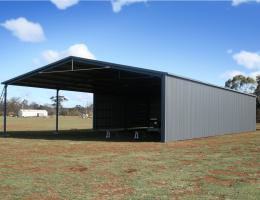 open front side farm shed